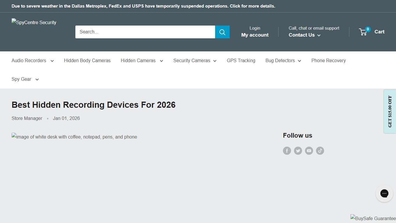 Best Hidden Recording Devices For 2026 Voice-Activated SpyCentre.com